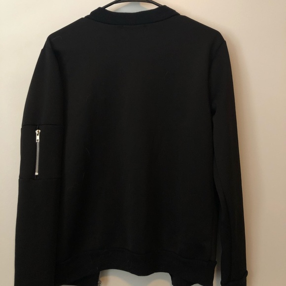 Black Bomber Jacket - Picture 2 of 3